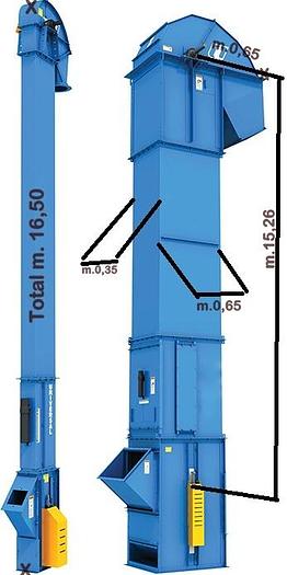 Usato 2001 Elevatore a Tazze Marini M15 - Bucket elevator