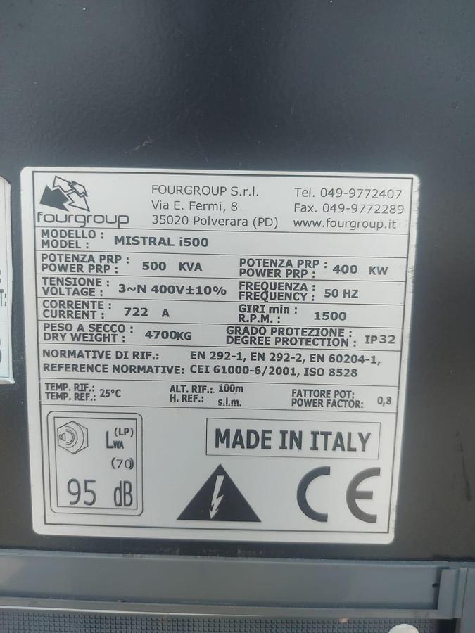 Usato 2016 Generator IVECO MISTRAL i500