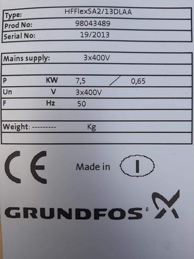 Usato 2013 Impianto antincendio Grundfos EPC 300