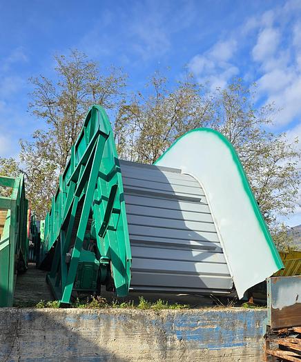Ricondizionato Nastro Trasportatore a palette in metallo, MACPRESSE varie misure