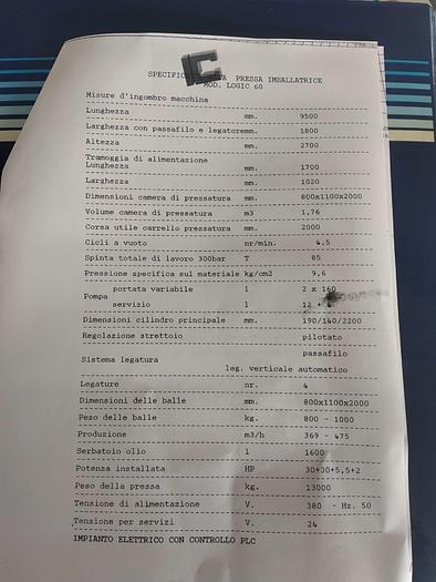 Usato ITALCOS Logic 60
