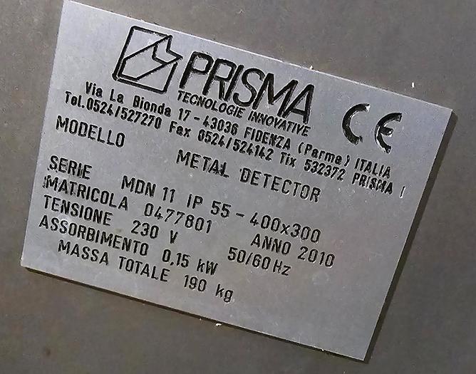 Usato 2010 PRISMA Metal Detectorn MDN 11