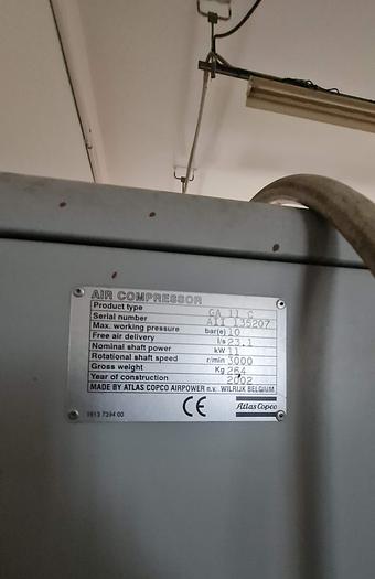 Usato 2002 Atlas-Copco GA 11 C