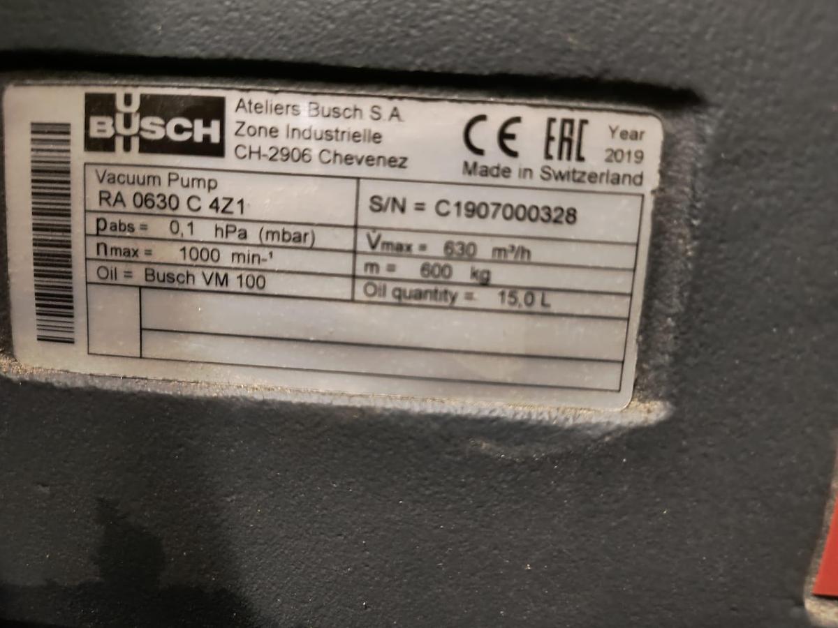 Usato 2019 Pompa per il Vuoto BUSCH R5 RA 0630 C 4Z1 - Vacuum Pump