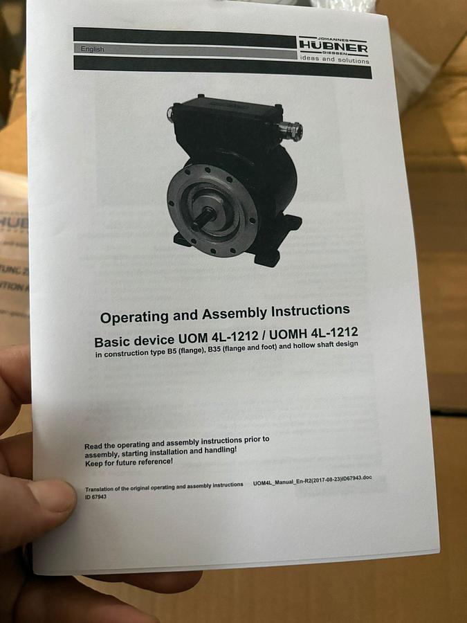 2019 Universal Encoder  HUBNER UOMHJ 4 L.1212-62 5/125