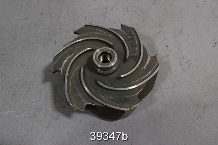 Used Goulds 3196 4x6x10 Pump Impeller, 6-Vane, No. 54632 #39347