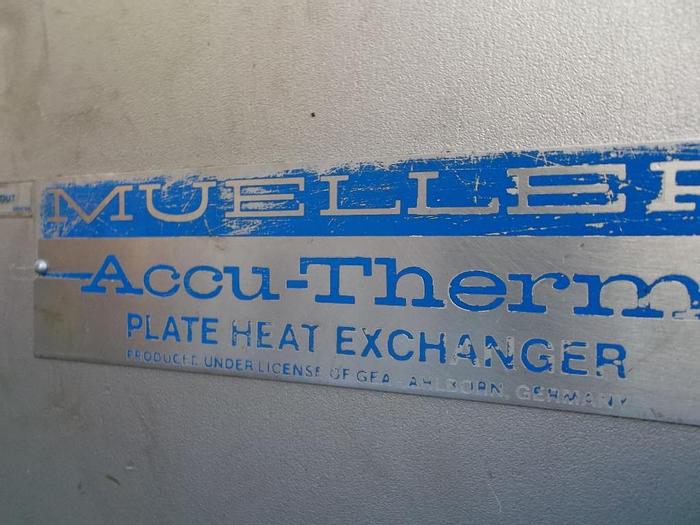 Used Heat Exchanger, Plate, 1000 SF, 316 S/st, Mueller, (270) Plates #S740201