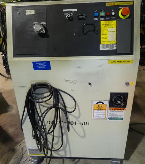 Used FANUC ARCMATE 120iC/10L 6 AXIS CNC MIG WELDING ROBOT WITH R30iA CONTROLLER