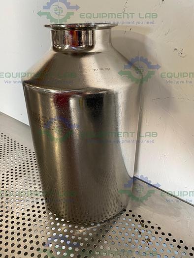 Used Eagle Stainless BTB-21 316L Stainless Steel 10 Liter Bottle w/ 4" Sanitary Fit