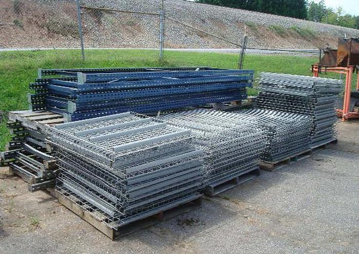 Used LOT OF 42 INCH DEEP PALLET RACKING