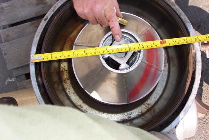 Used Centrifuge, Disc, Batch, Solid Wall, Alfa Laval, 3193-M, S/s #S203010