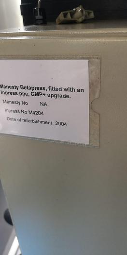 Used Manesty Betapress Tablet Press
