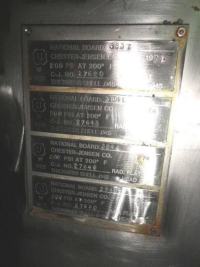 Used Chester Jensen 8-Plate Chiller; Md# B8-OT-8-32