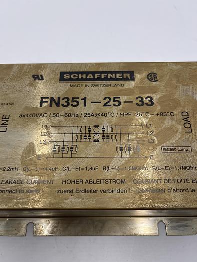 Used Schaffner FN351-25-33