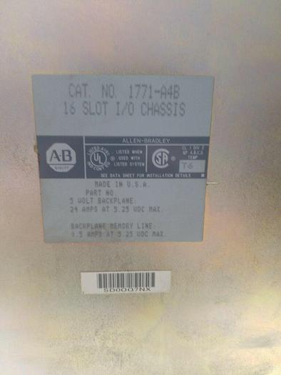 Used ALLEN BRADLEY 1771-A4B 16-SLOT