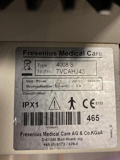 Used Fresenius 4008S Dialysegerät