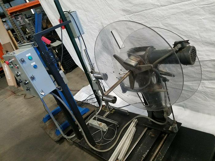 Used CoilMate Motorized Stock Reel Payoff feed with sensors start stop automatic