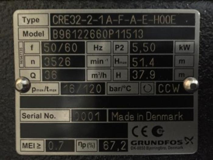 Used Grundfos pump CRE32-2-1A
