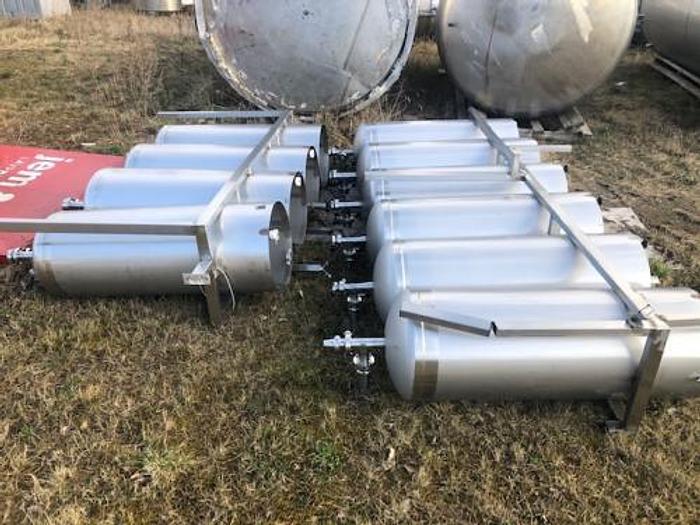 Brugt 250 liters åbne rustfrie tanke