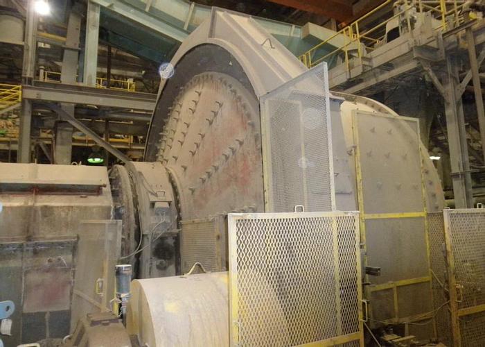 Used Mill, Sag, 18' X 10-1/2', Fuller, 1500 HP, Rubber Lined, #S738506