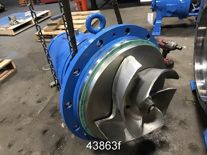 Used Goulds 3175 8x10x18 Pump, Stainless Steel Casing, 4-Vane Stainless Steel Impeller #43863