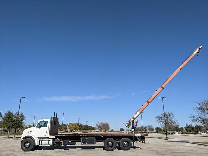 Used LOW LOW MILES!! 2007 Sterling LT7500 Flatbed W/ Cleasby 41' Roofing Conveyor. Trusted Seller!