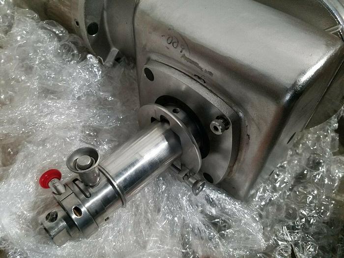 Used Feldmeier Pump with Boston Gear Drive Motor Stainless Steel Pharmaceutical