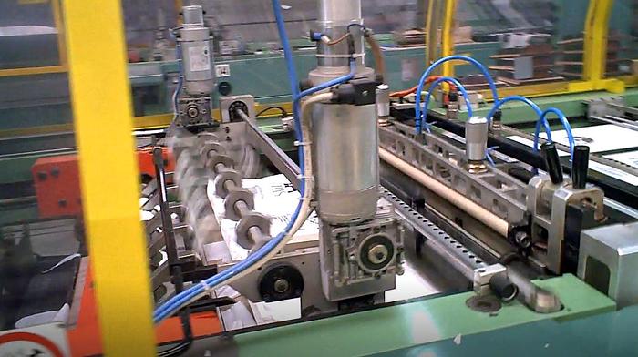 Used Elba SA-90 - T-shirt film bag welding machine - 3 lanes (1997)