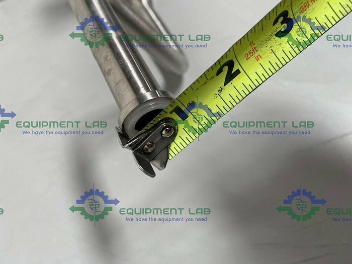 Used Leser 4854.774 Stainless Steel Valve w/ Piping & 1 1/2" & 3/4" Sanitary Fitting