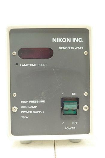 Used LEP Nikon Xenon 75 Watt High Pressure XBO Lamp Power Supply Light Source