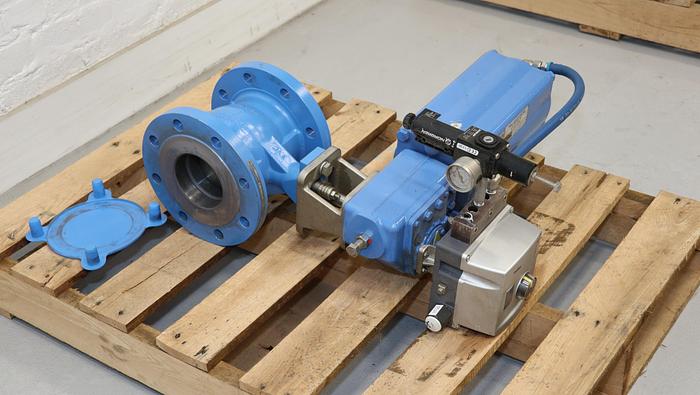 Used Metso Q-RECA04DJJST 4" Vee Ball Valve With Q-Trim Technology #44602