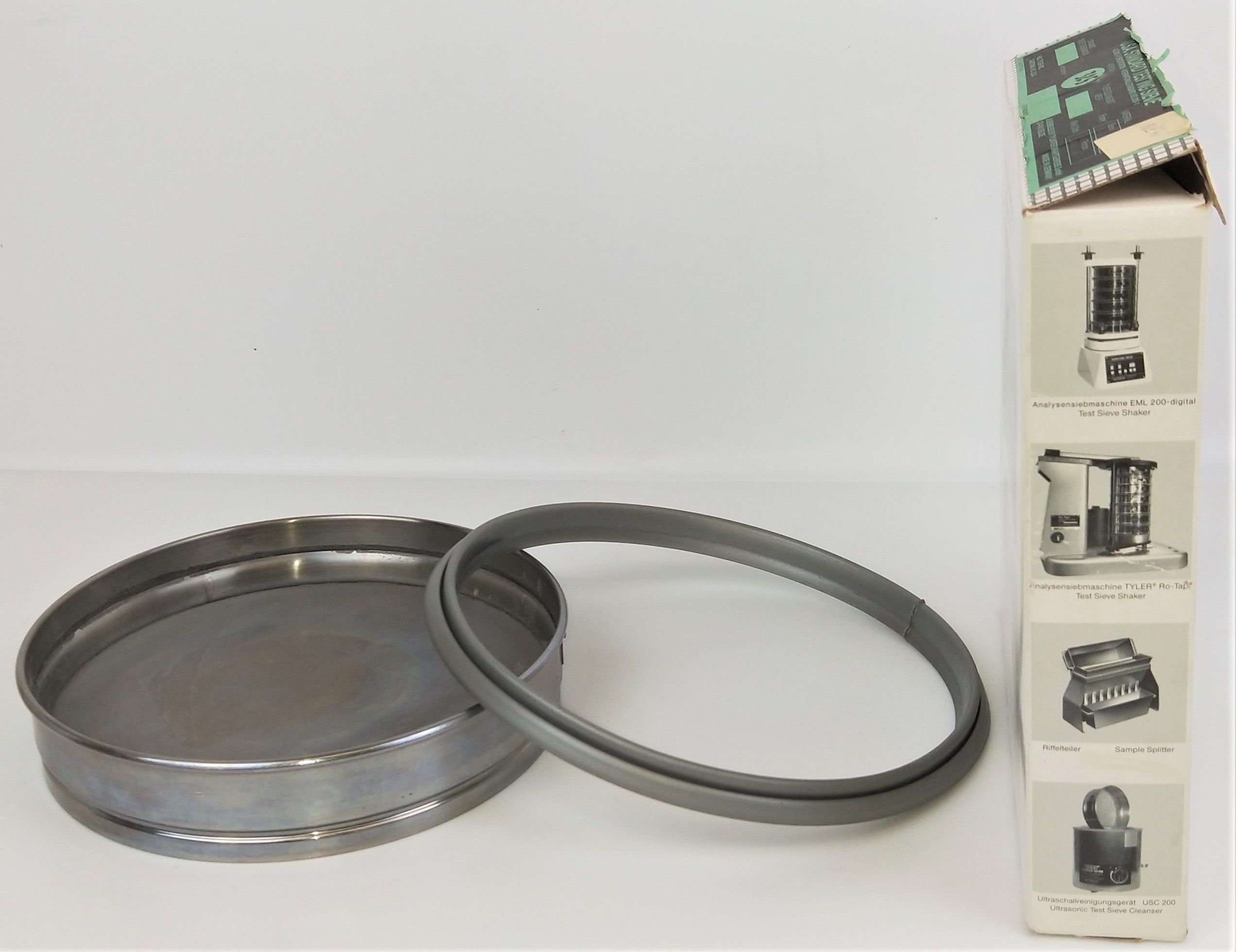 New Open Box Tyler #325 Stainless Steel 8" Sieve (Half-Height)