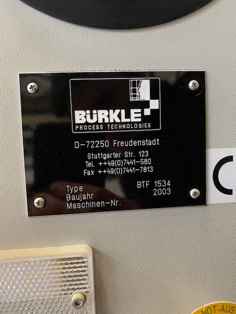 Used BURKLE MULTIFOILER BTF 1534 - 2003