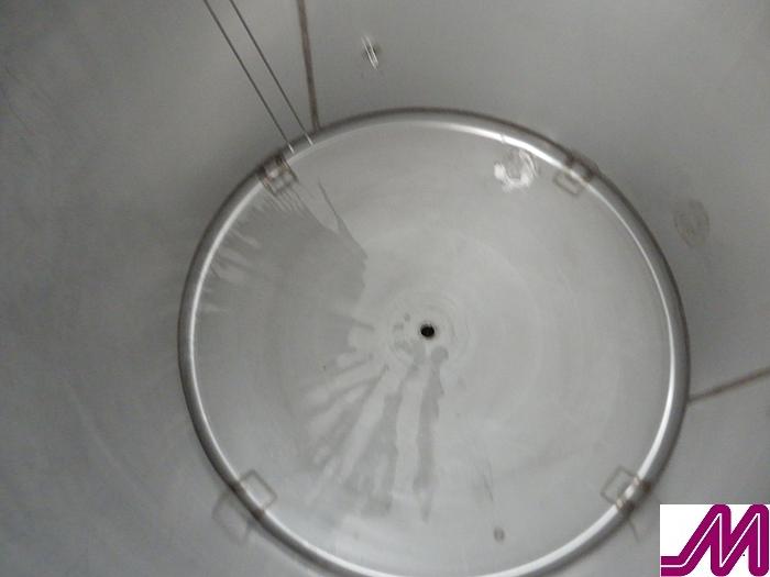 Used 3000 Litre Stainless Steel Single Skin Tank with Top Manway 2.1m x 1.6m Diameter
