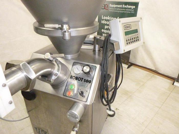 Used Vemag 500B Vacuum Stuffer with PC 878 Controls & Guillotine ; Type 128/90