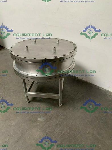 Used Stainless Steel 800mm x 200mm Chromatography Column w/ Micron Filter Mesh 45 PSI