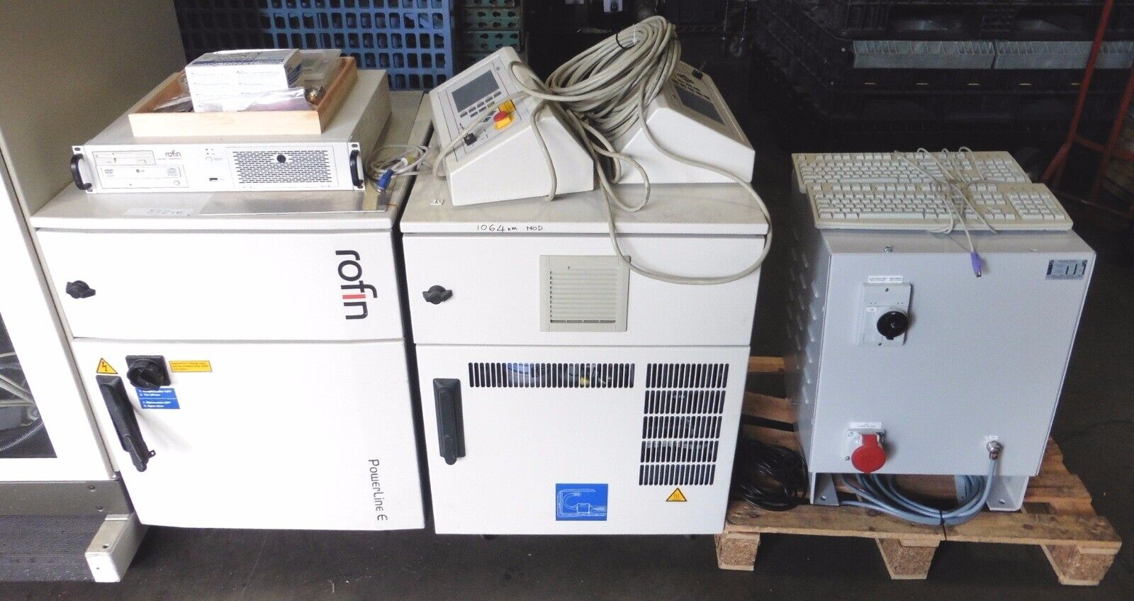 Used Rofin RSM 20 Laser Scribing Marking System (2) Powerline E 532mn 1064nm