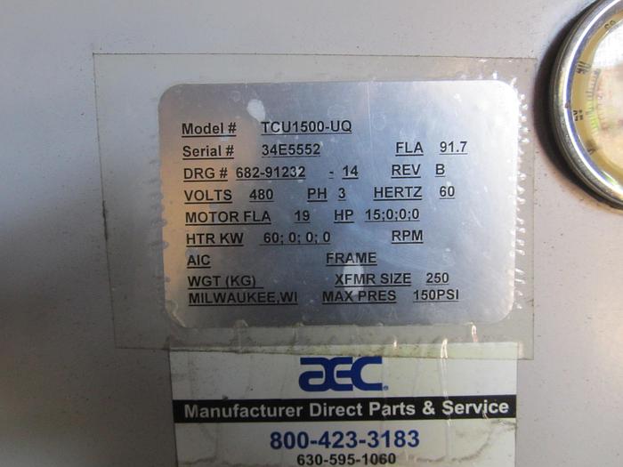 Used Heater, AEC, Mdl TCU1500UQ, Water Cooled, #S738304