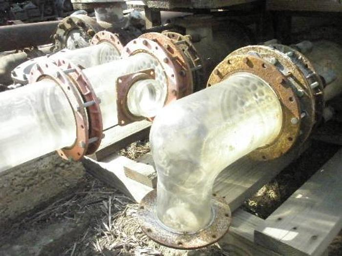 Used Heat Exchanger, Shell & Tube, 20 SF, Glass, 3/4" Tubes (4) #S735092