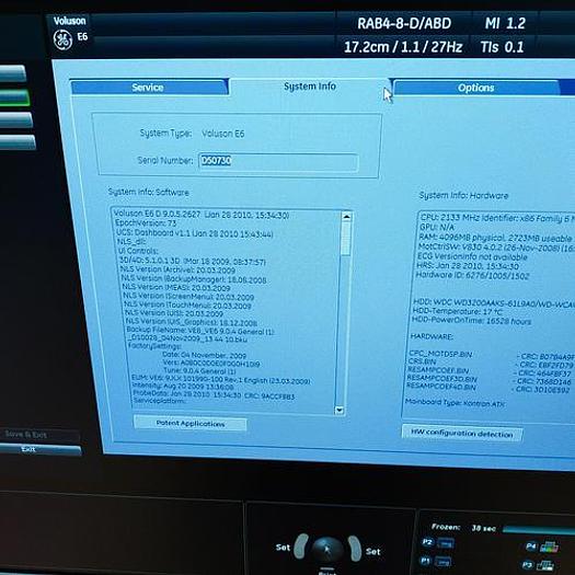 Gebraucht GE Voluson E6 Ultraschallgerät inkl. 3 Sonden Ultrasound 4D