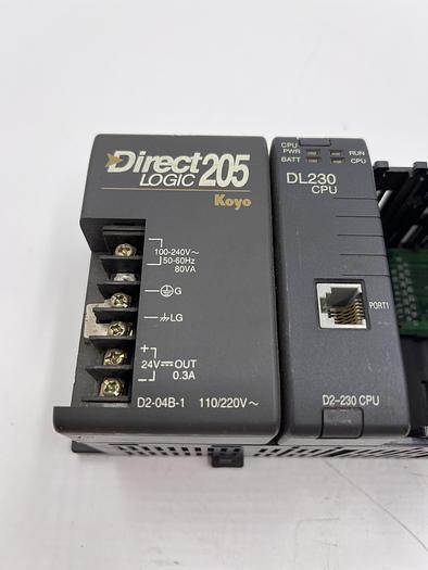 Used Koyo Direct Logic 205, D2-04B-1, D2-230, D2-16TD1-2