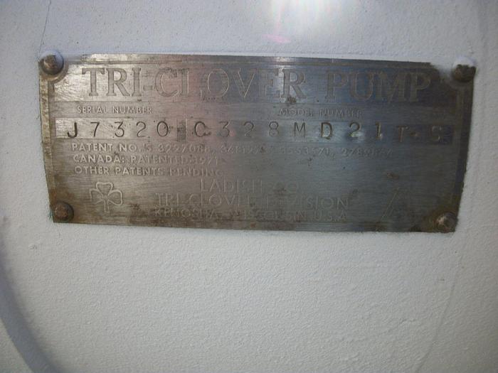 Used Pump, Centrif., 7.5 HP, 4", Tri Clover, Mdl C328MD21T-S #S739633