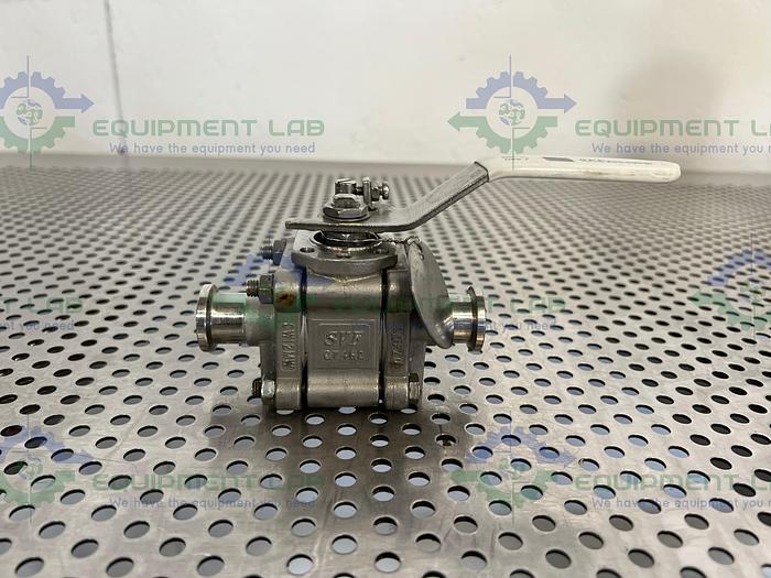 Used SVF -F. C. I.  SB79999ATTR Ball Valve w/ 3/4" Sanitary Fitting