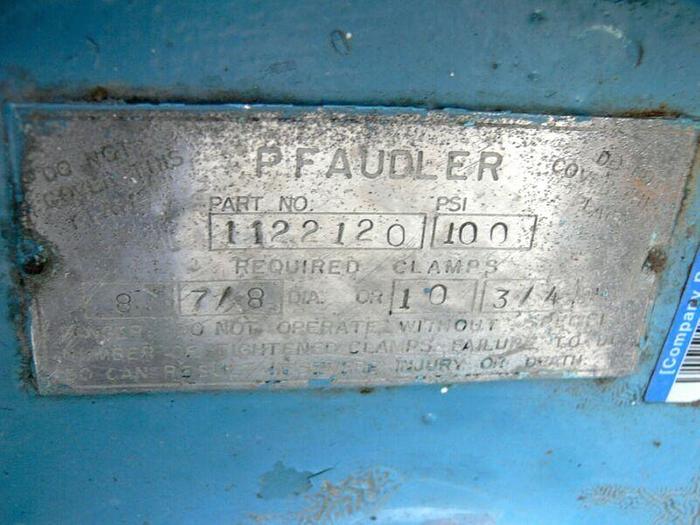 Used Pfaudler 300 Gallon Stainless Steel & Glass Lined Jacketed Reactor w/ Top Mixer