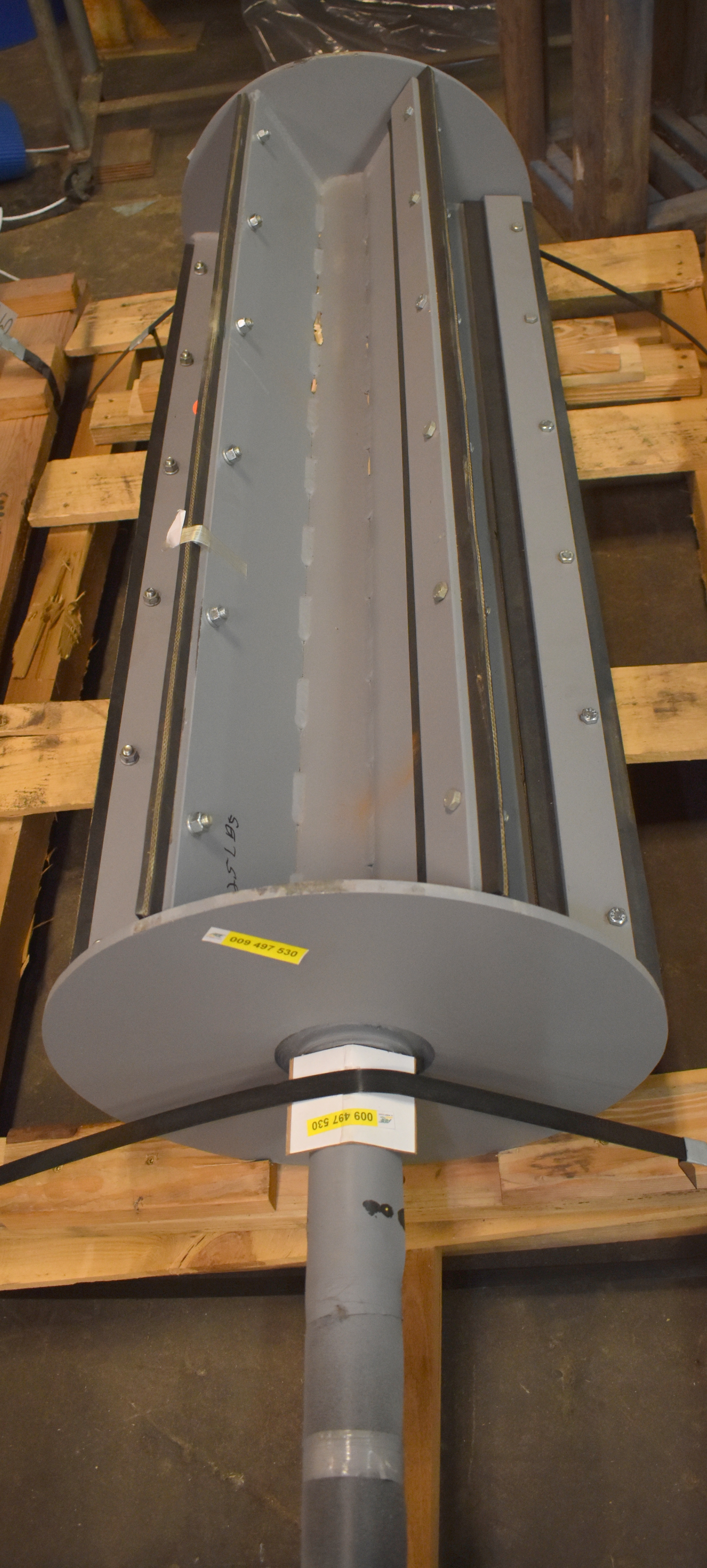 Used Jeffrey ADS rotor, Jeffrey air density separator wheel, Jeffrey air density separator D-202314 wheel rotor, Jeffrey airlock rotor wheel