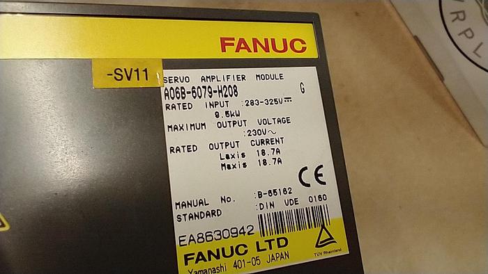 Used Fanuc A06B-6079-H208 Servo Amplifier GH500
