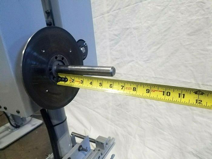 Used Motorized Stock Reel with Boston Gear Controls material payoff Feed