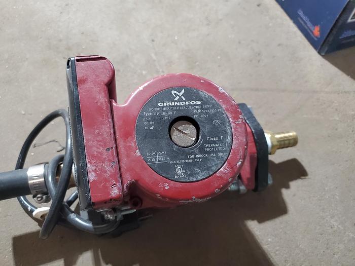 Used Grundfos UPS26-99F - Flanged, Cast Iron, Pump 1/6 HP, 115v