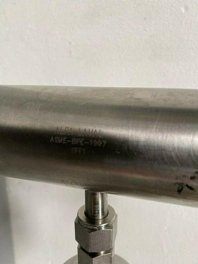 Used Stainless Steel Column w/ 2" Santrix 96 PSIG Rupture Disc & Pressure Gauge