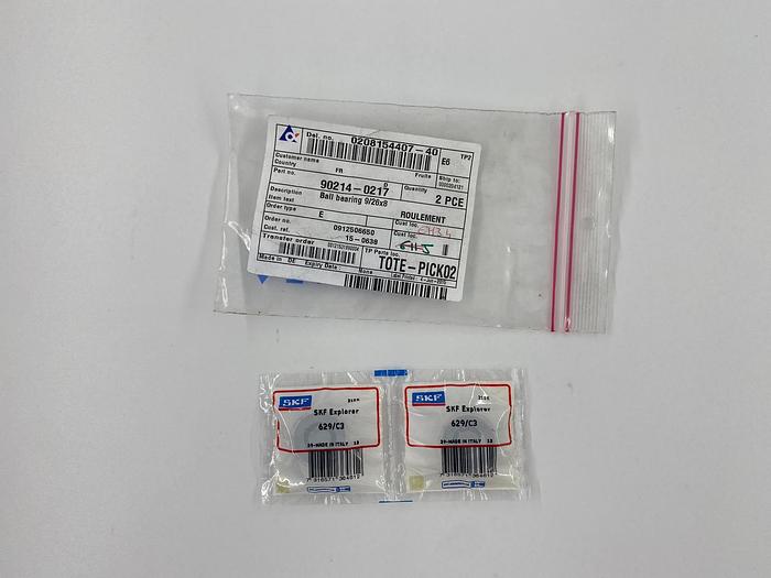 Tetra Pak Spare Parts Ball bearing 9/26x8 Part No. 90214-0217, 2 pcs.